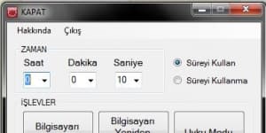 Bilgisayarı Otomatik Kapatma Programı v1.3 logo