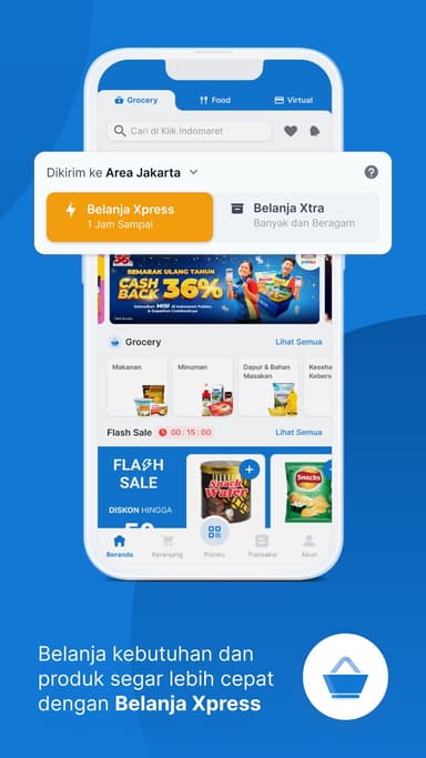 Klikindomaret - belanja online APK logo