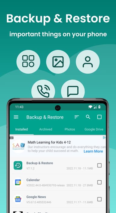 App Backup Restore - Transfer APK logo