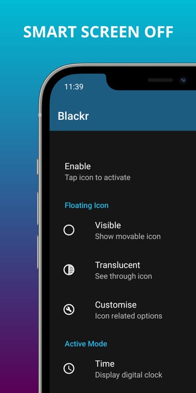 Blackr - OLED Screen Off APK logo