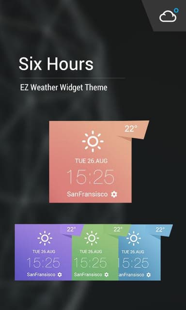Note Memo style weather widget APK logo