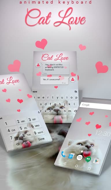 Cat Love Animated Keyboard APK logo