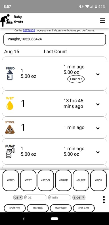 Baby Stats APK logo