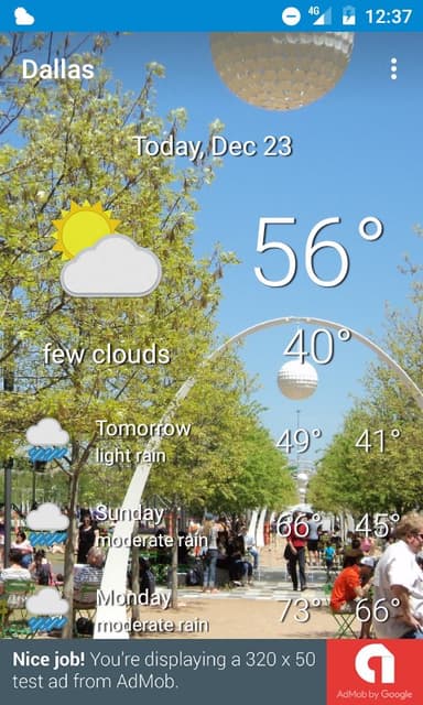 Dallas, TX - the weather APK logo