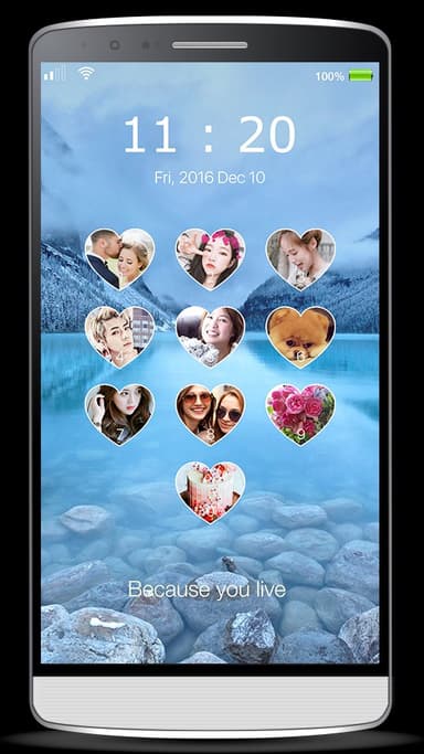 lock screen photo keypad APK logo
