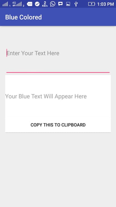 Blue Colored Text APK logo