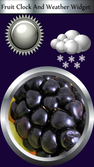 Fruit Clock And Weather Widget APK logo