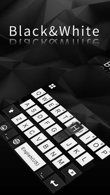 Black & White Keyboard Theme APK logo