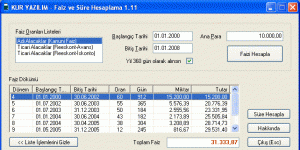 FAİZ VE SÜRE HESAPLAMA 1.12 logo