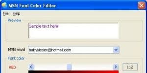 MSN Font Color Editor 4.2 logo