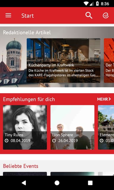 München Ticket Eventempfehlung APK logo