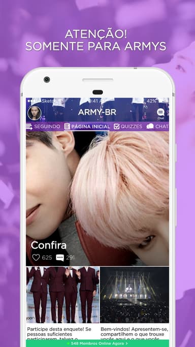 ARMY BTS Amino em Português APK logo