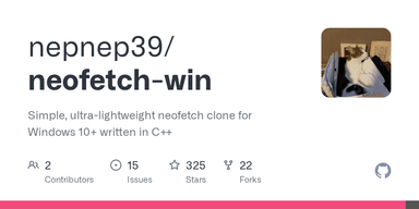 neofetch-win logo