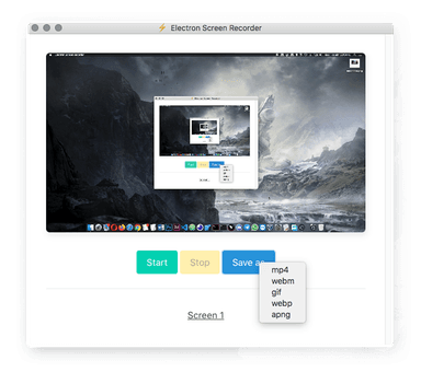 Electron Screen Recorder logo