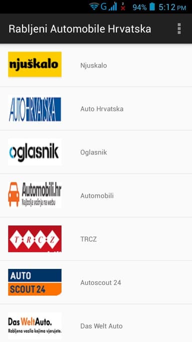 İkinci el Otomobil Hırvatistan APK logo