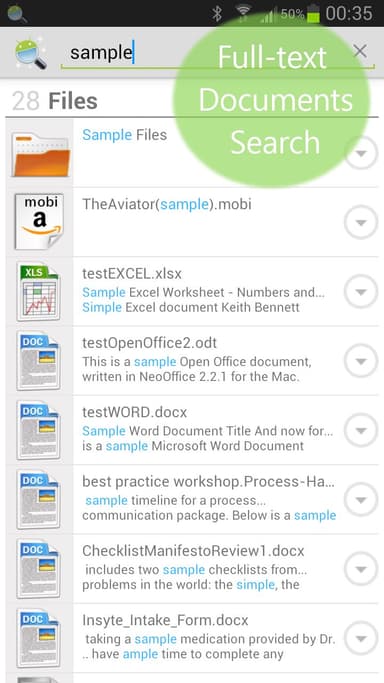 Andro Search (Files Contacts) APK logo