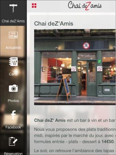 Chai deZ'Amis restaurant APK logo