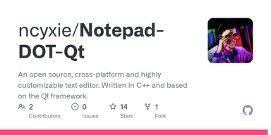 Notepad DOT Qt logo