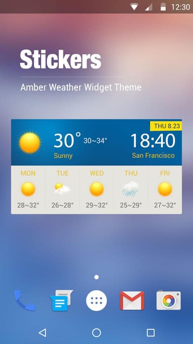 Clock & Weather Widget-Sticker APK logo